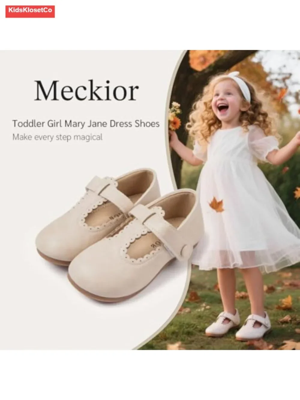 Toddler Mary Jane Dress Shoes Ballet Flats with Bow